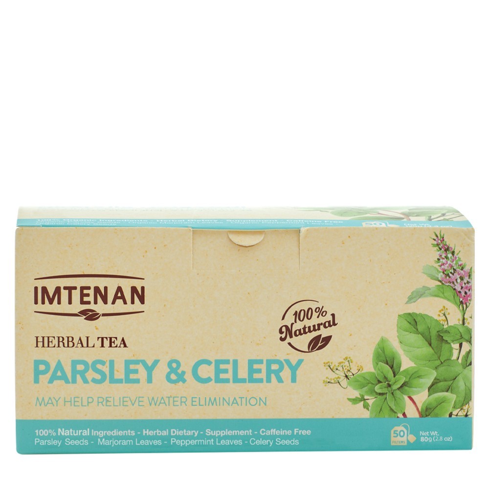 4 Box Imtenan Organic Parsley and celery herbal Tea 4 X 50 bags
