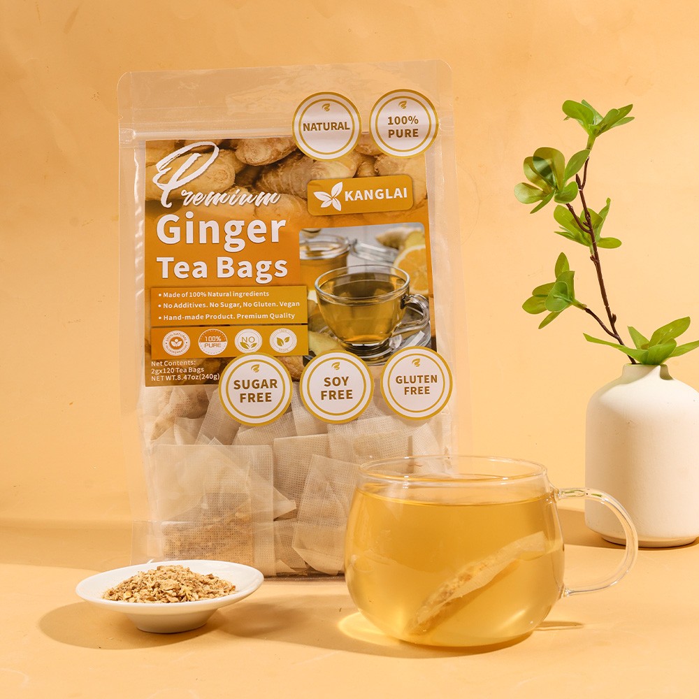 Ginger Tea Bags Warms The Body Dispels Cold Promotes Digestive Health 120 Bag