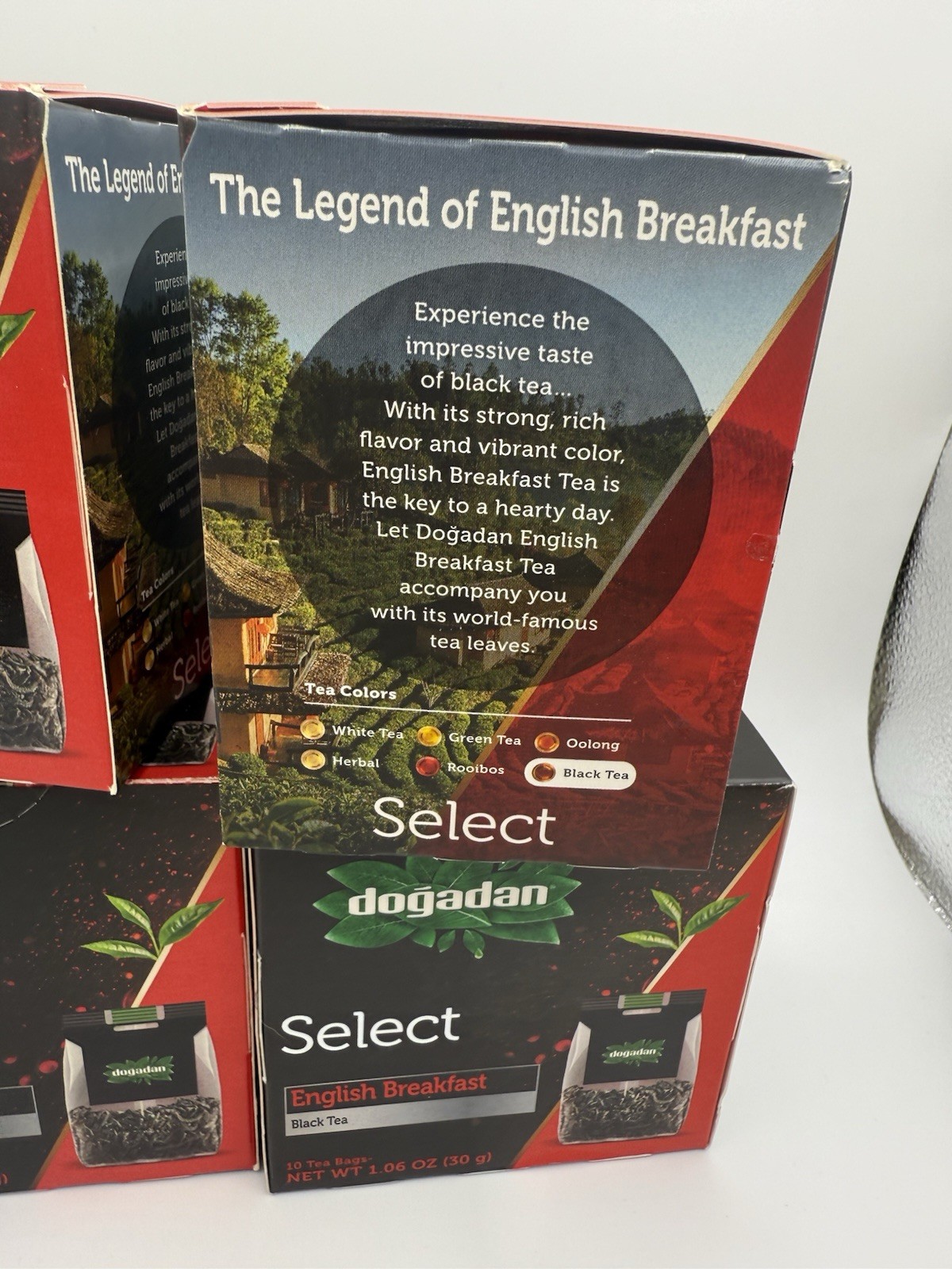 Lot of 8 Boxes Dogadan 10 Ct English Breakfast Black Tea NEW Best By 02/10/2026