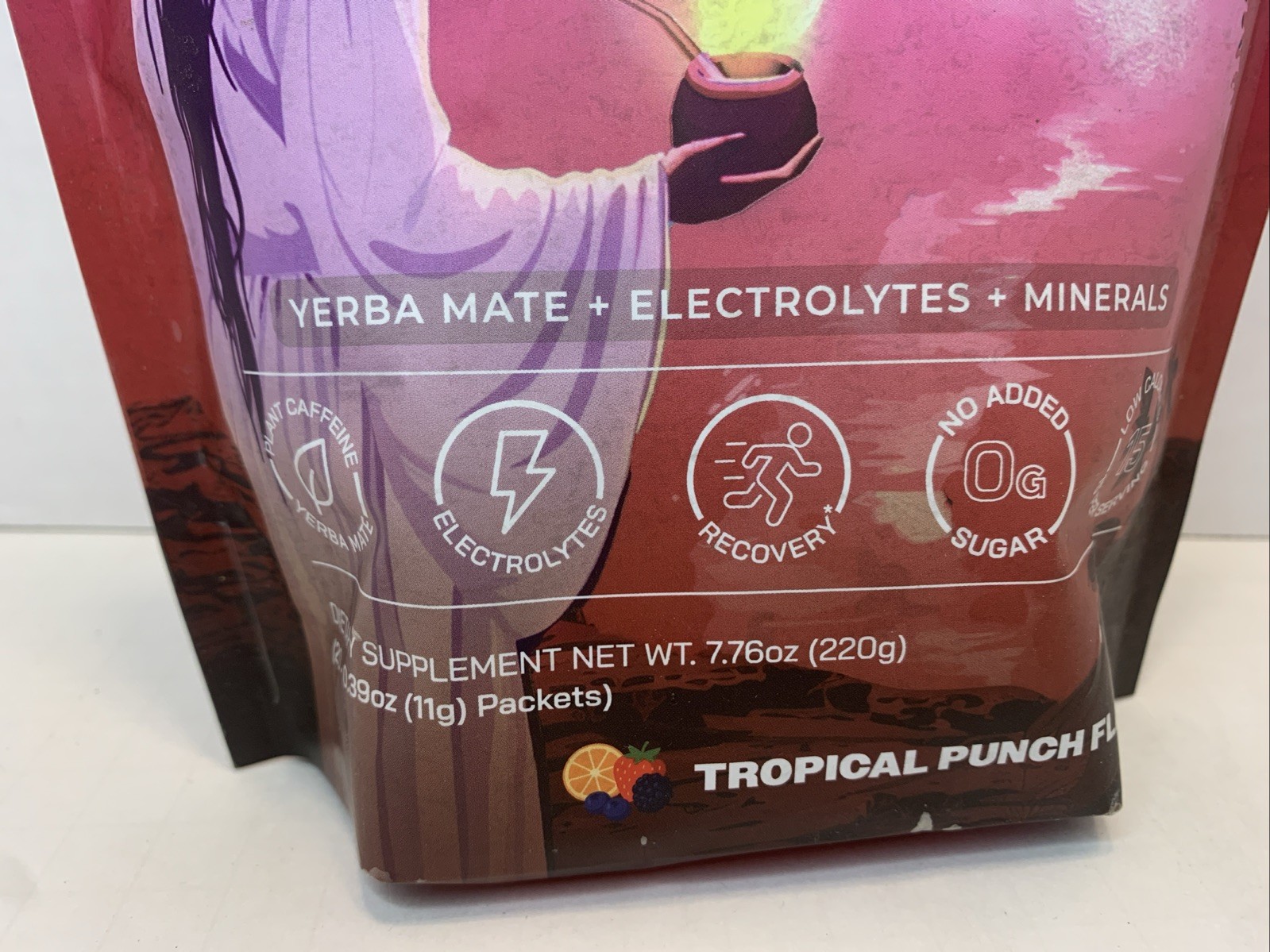 Brainista Yerba Magic Electrolyte Minerals Tropical Punch 20 Servings Exp 7/2027