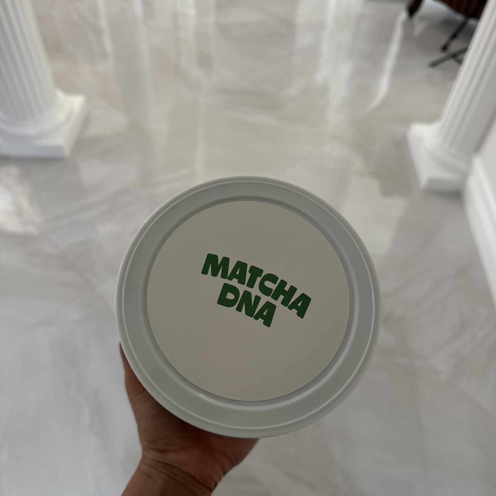 Certified Organic Matcha Green Tea Powder (8 oz can) open container 301 servings