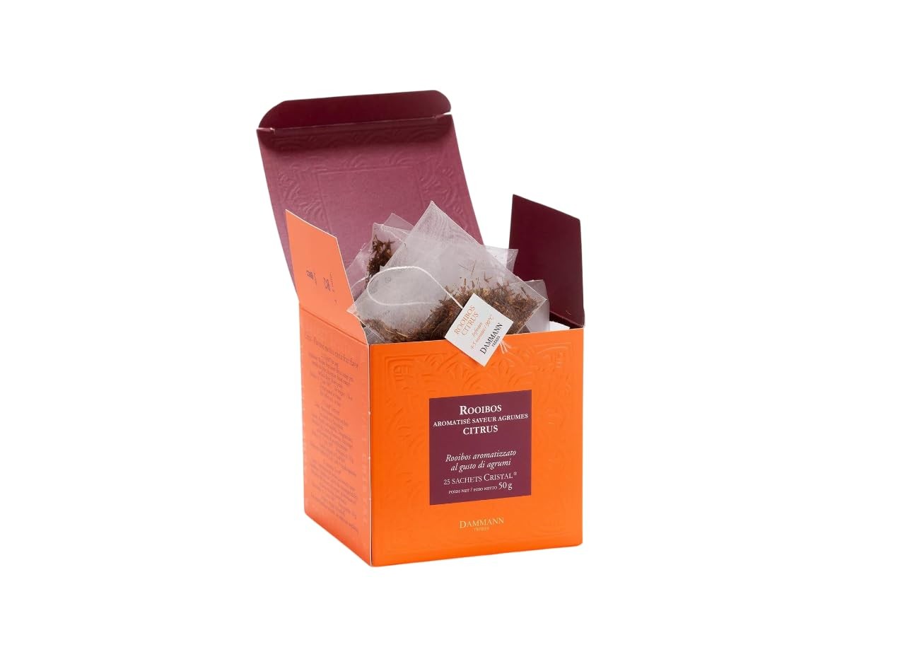 Dammann Freres Sachets, Rooibus Citrus Tea Bags, Premium Gourmet French Tea, …
