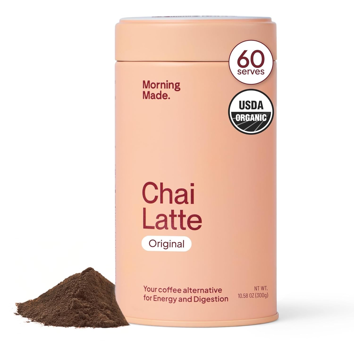Delicious 10.6 oz Chai Latte Powder Mix – 60 Servings, Gluten-Free & Dairy-Free