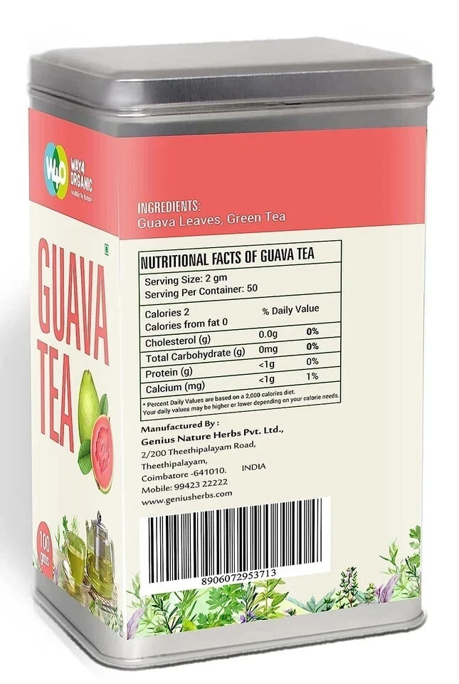 WAY 4 ORGANIC W4O Guava Leaf Tea 100g free shipping world wide