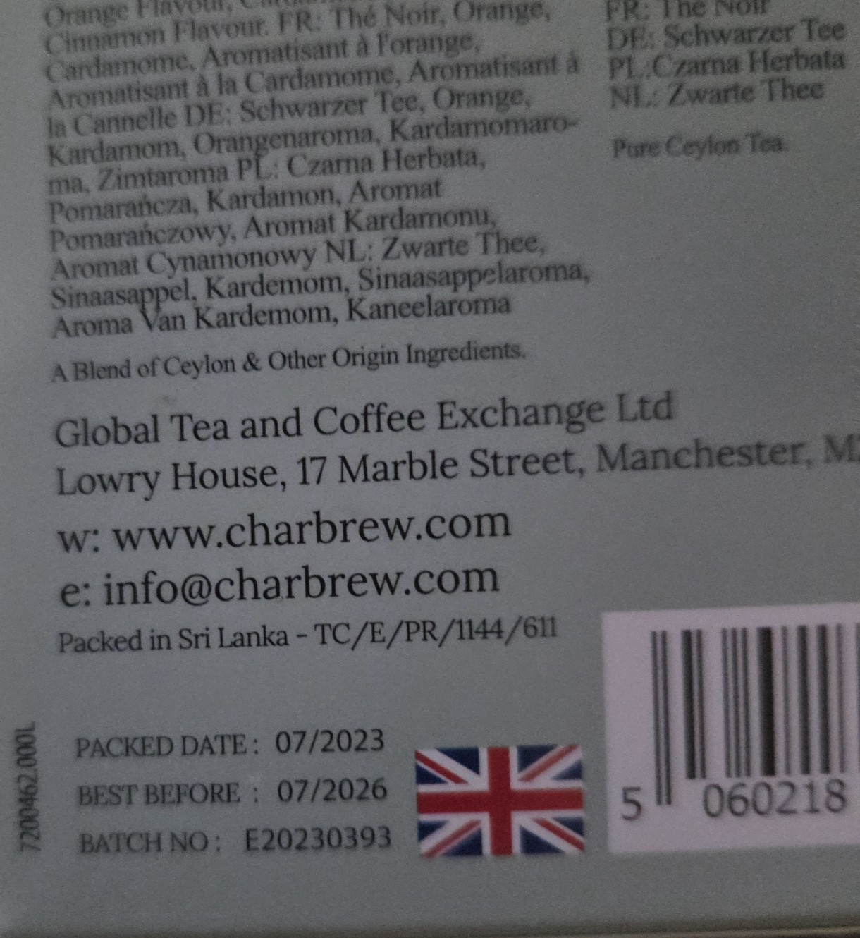 Charbrew Tea Gift Set – 16 Individual Cup Brews (2 Each of 8 Flavors) SEALED NEW