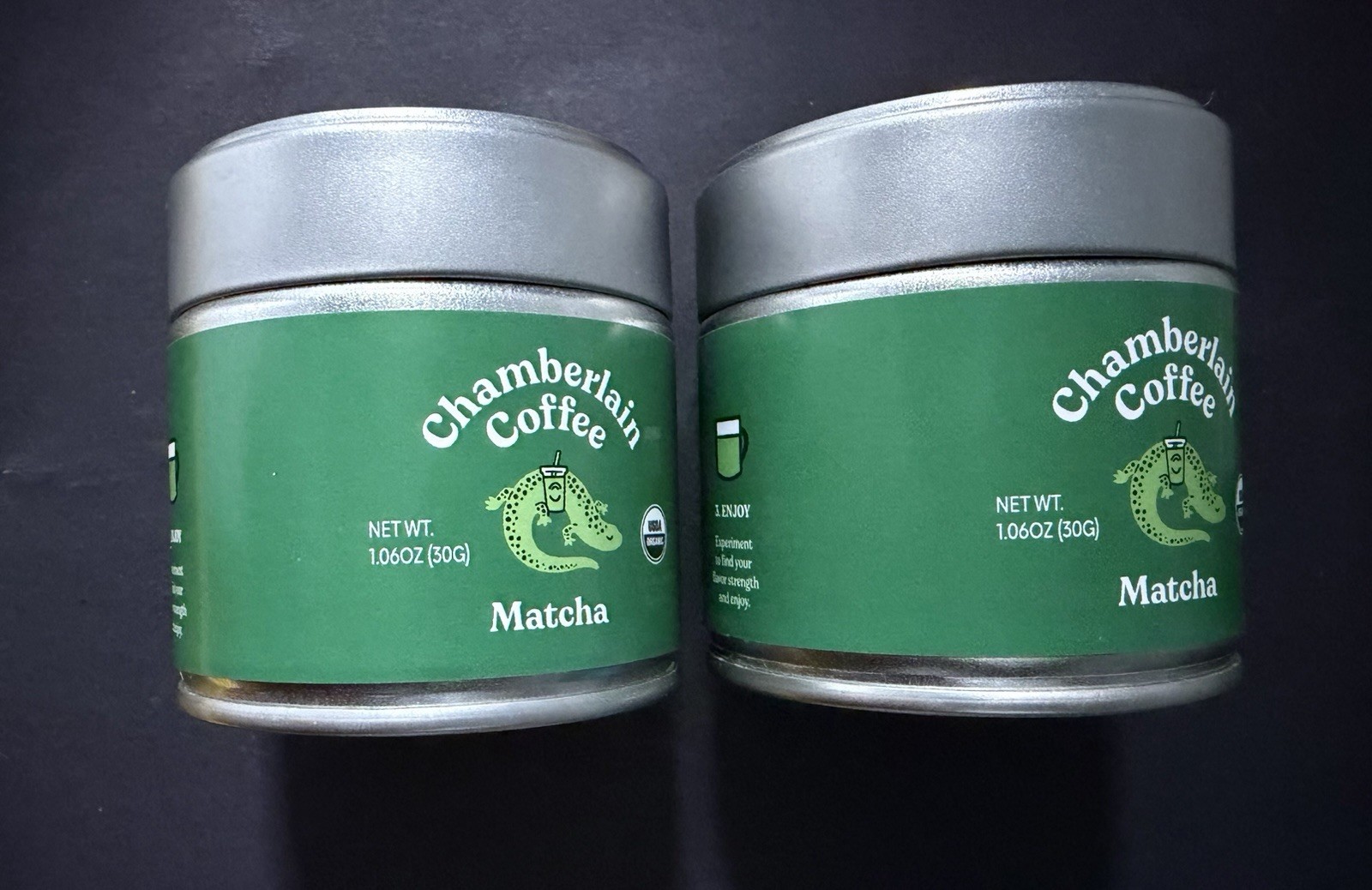 Chamberlain Coffee 100% Organic Matcha Japanese Green Tea Powder 2️⃣ PACKS!