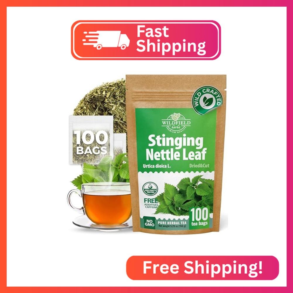 100 Bags Nettle Leaf Tea Ortiga Dried Nettle Herb Planta Bulk (Urtica Dioica) –