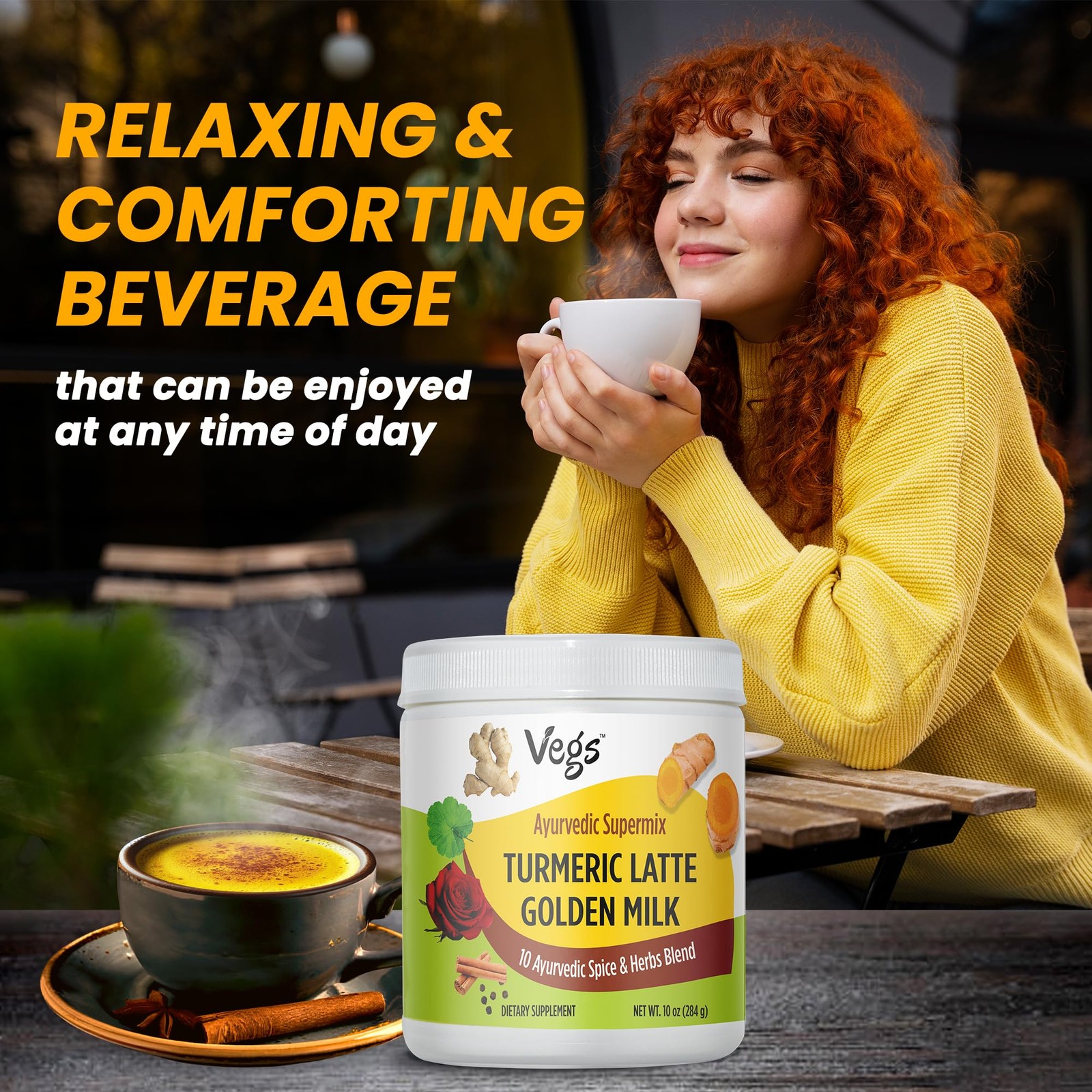 Turmeric Latte Golden Milk – Ayurvedic Super Spice Mix Golden Milk with Turme…