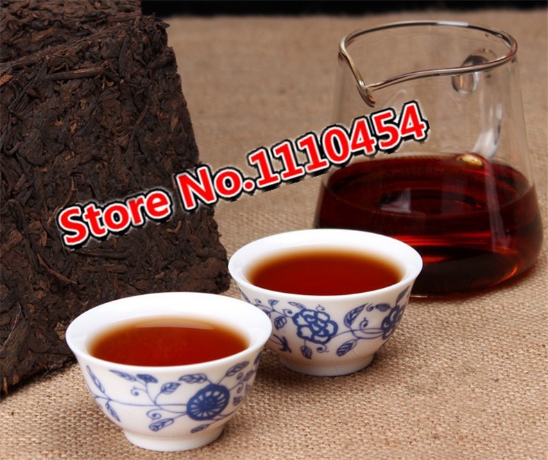 250g Yunnan Pu Erh Tea Ripe Puerh Brick Aged Menghai Black Tea Compressed Smooth