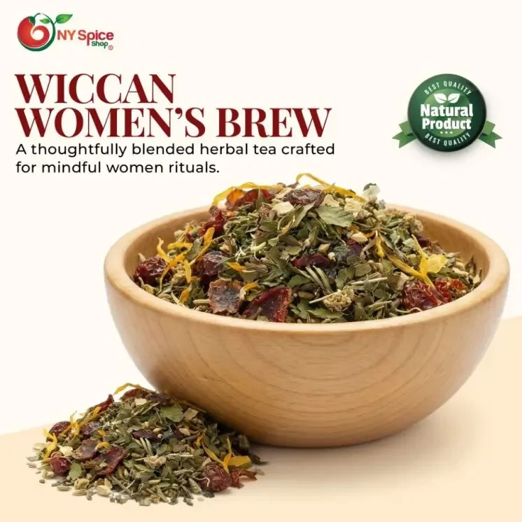 Wiccan Women’s Brew Herbal Tea | Mystical Spiritual Ritual Infusion Blend