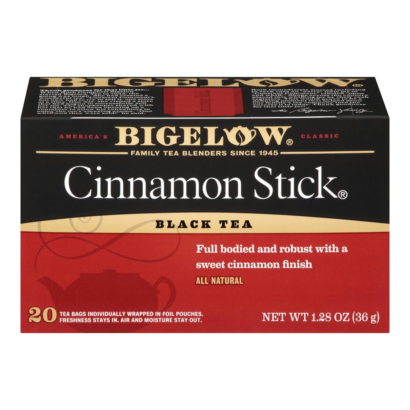 Bigelow Black Tea Cinnamon Stick – 20 per Pack (6 Packs Total)
