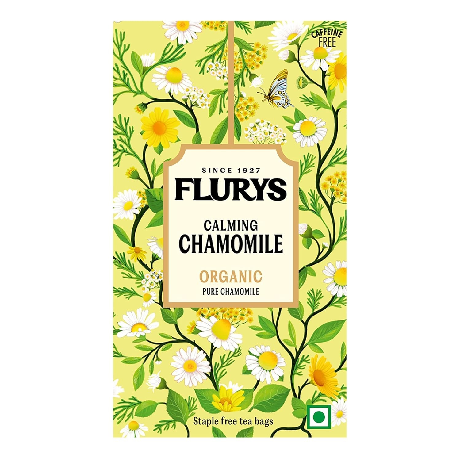 Ty-phoo Flurys Calming Organic Chamomile Caffeine Free 20 Tea Bags, 24 Grams