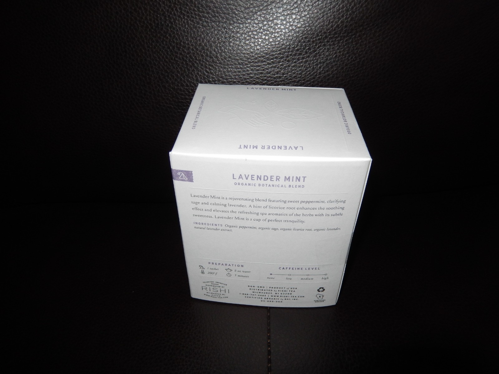 Rishi Tea Lavender Mint Tea – 15 sachets