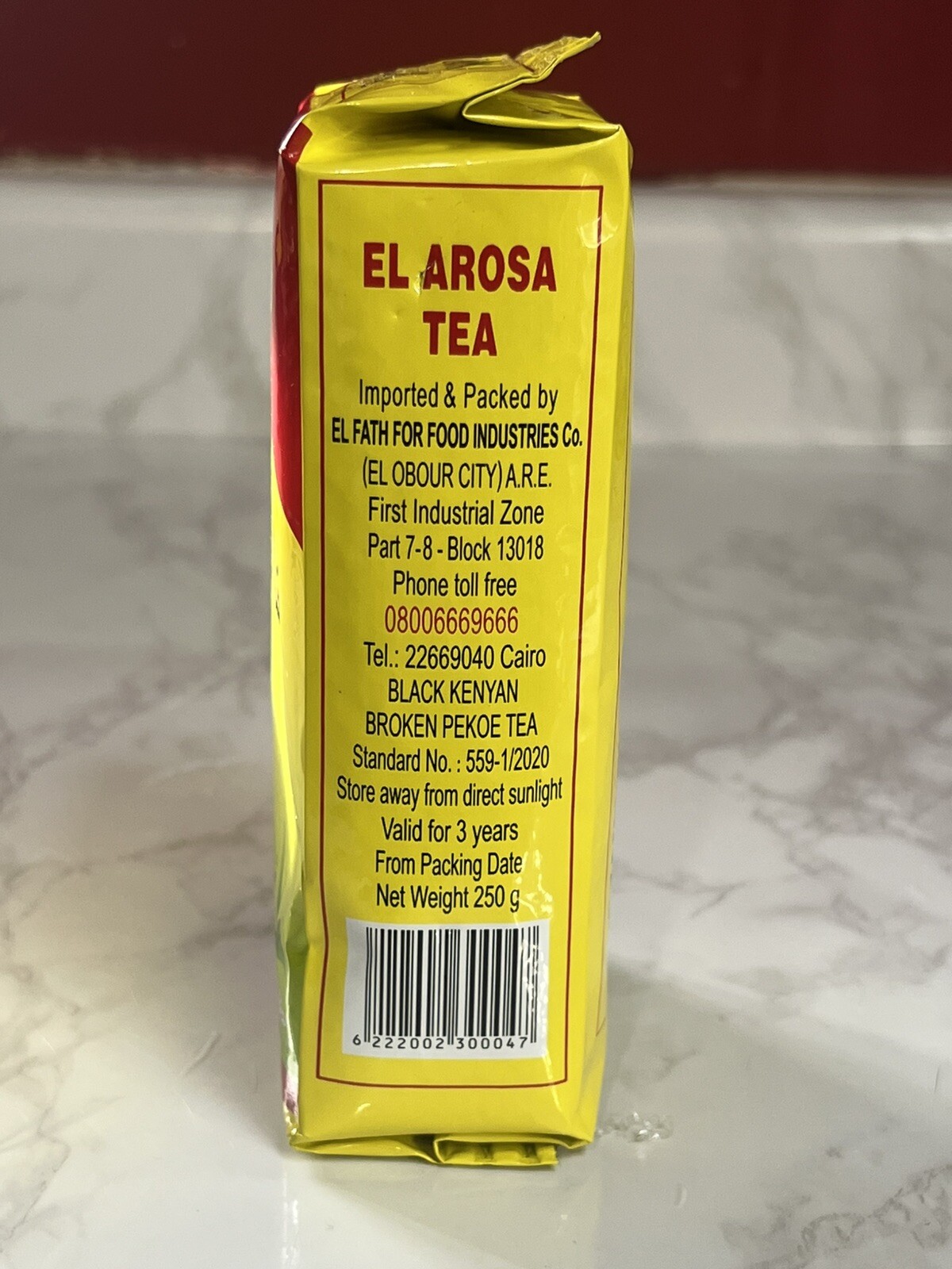 El AROSA Tea 250G 1 Pack Egyptian Arabic شاى العروسة الفاخر