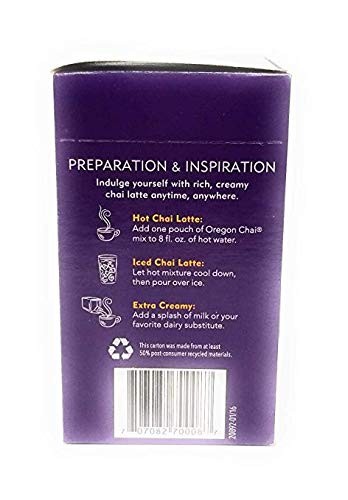 Oregon Chai Original Chai Tea Latte Mix 3 Pack 3 pack, 8 count each On the Go…