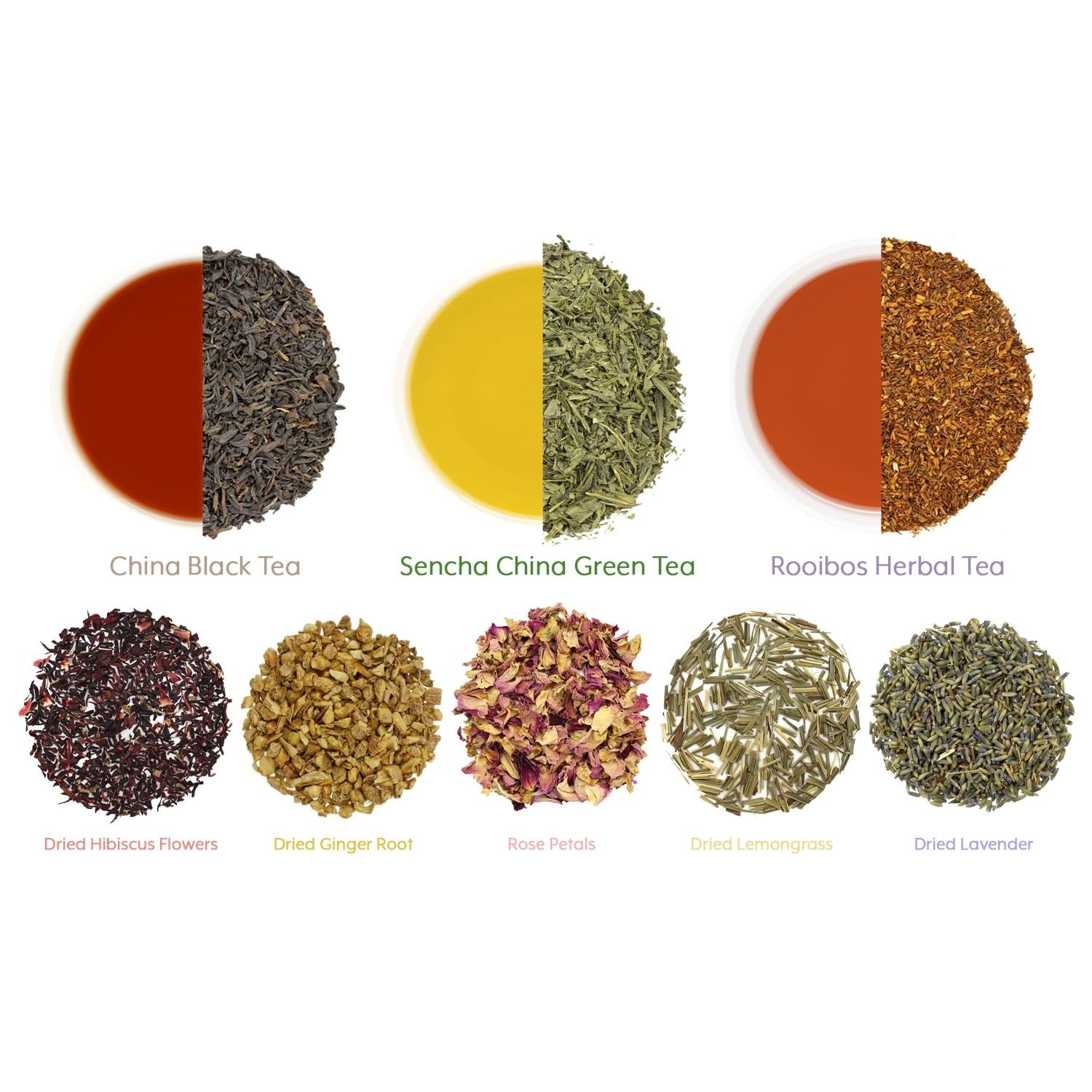 Personalized Loose Leaf Tea Sampler Starter Kit – 6 Teas & 5 Spices