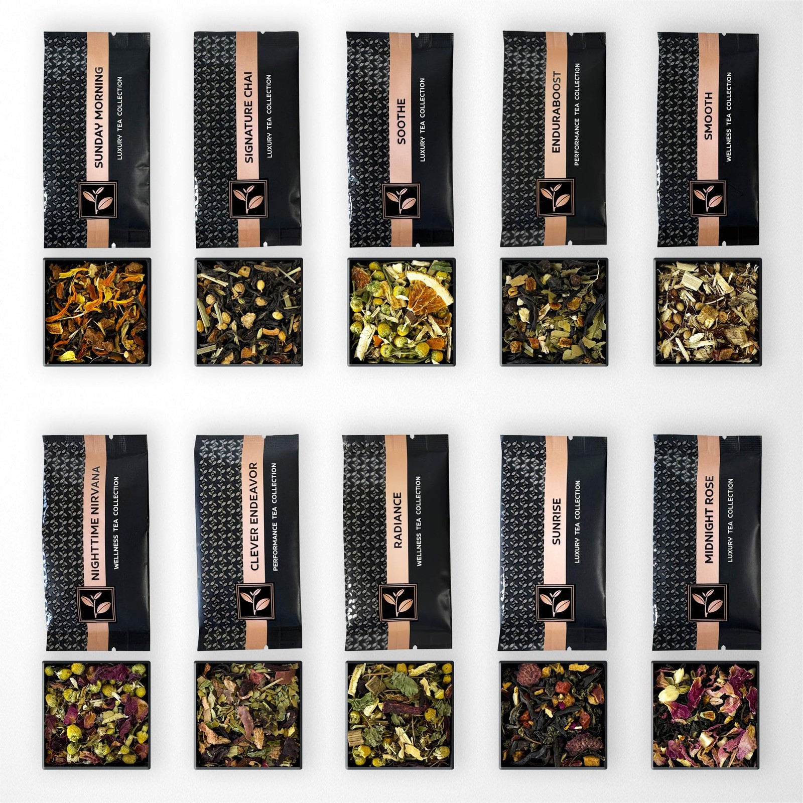 Premium Loose Leaf Tea Sampler Set, 30 Count (Pack of 1)