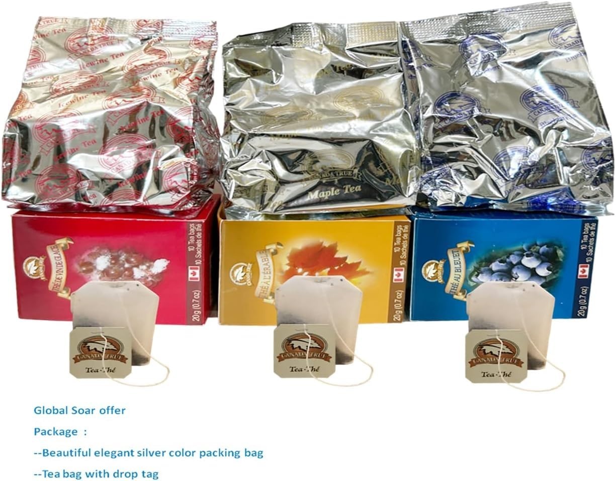 Canada True Ceylon Tea 3-Flavor Bundle 30 Bags 60g – FREE SHIPPING