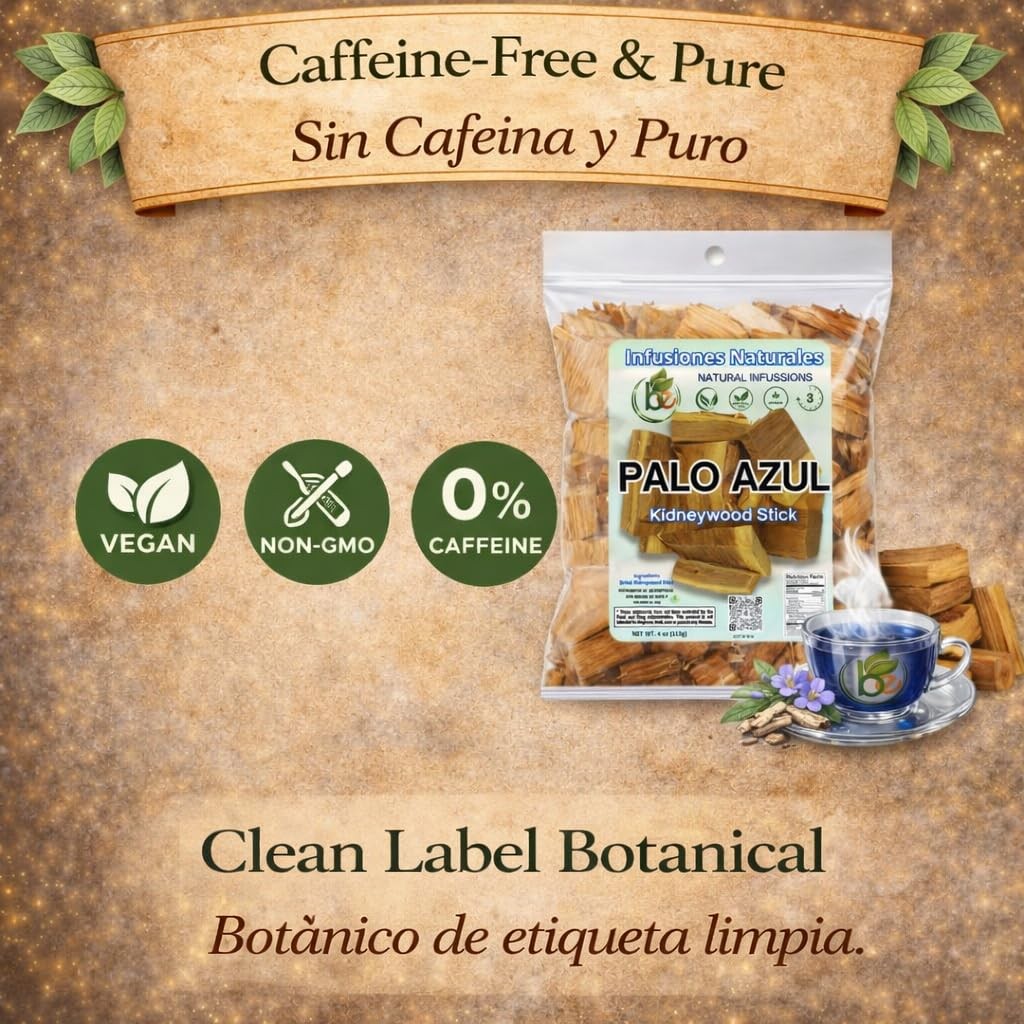 Palo Azul Herbal Tea (4 oz / 113g) – Authentic Kidneywood (Eysenhardtia…