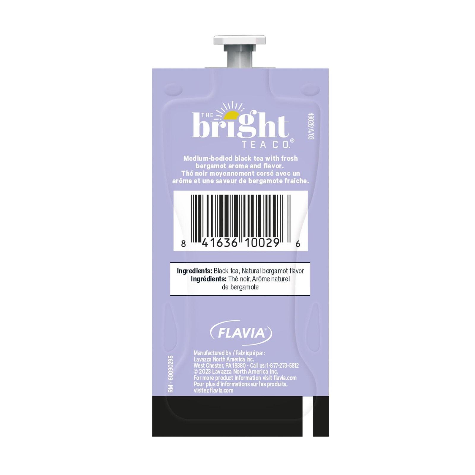 THE BRIGHT TEA CO., Earl Grey Tea Freshpacks for MARS DRINKS Brewer, 20 Packets
