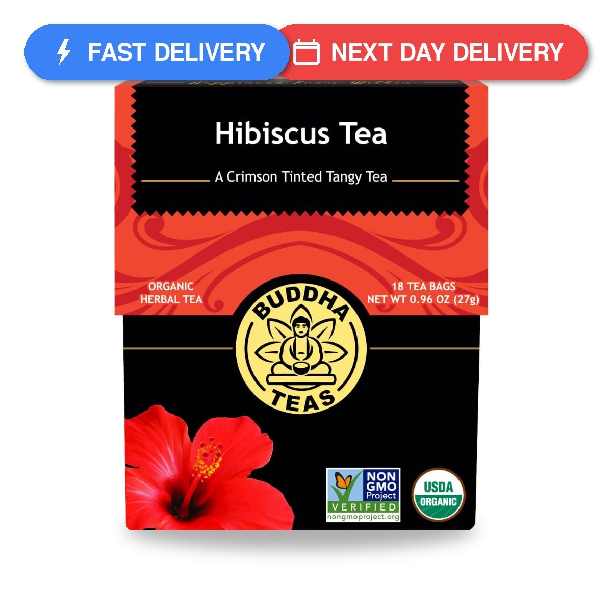 Buddha Teas – Hibiscus – Organic Herbal Tea – For Health & Wellbeing – With…