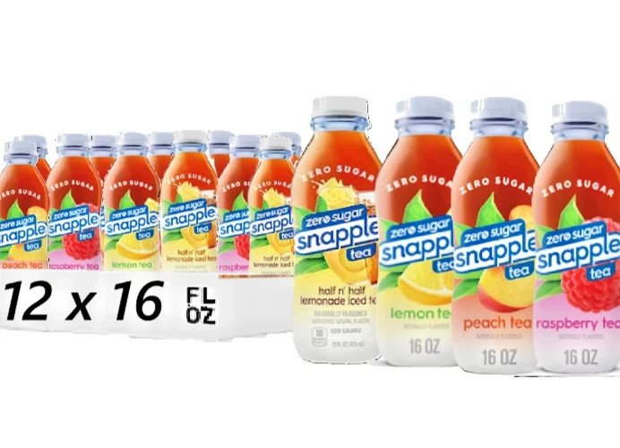 Snapple Zero Sugar Variety 16 FL Oz (Pack of 12)