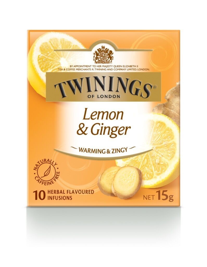 Twinings Lemon & Ginger Tea Bags 10pk 20