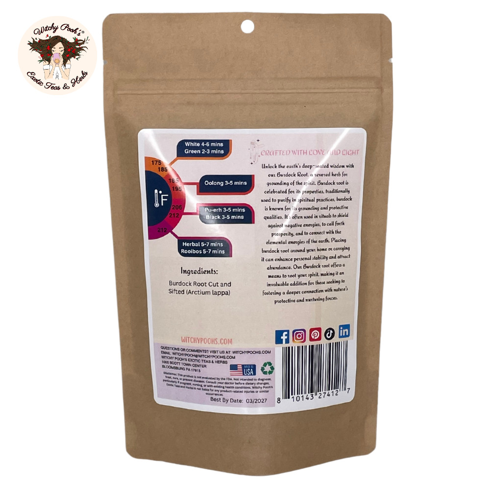 Burdock Root Loose Leaf Tea, Piece’s of Root