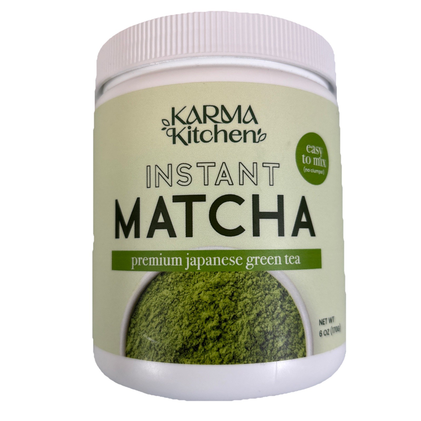 Karma Kitchen Instant Matcha Premium Japanese Green Tea 6 oz Gluten Free NEW
