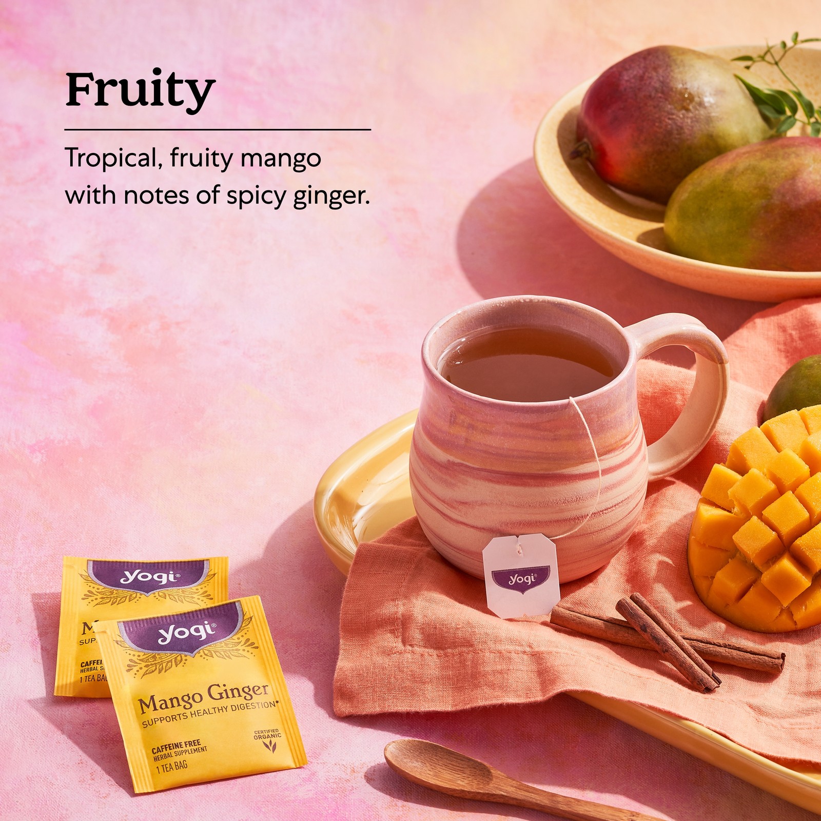 Yogi Tea – Mango Ginger – Supports Healthy Digestion – 6 Pack, 96 Tea Bags