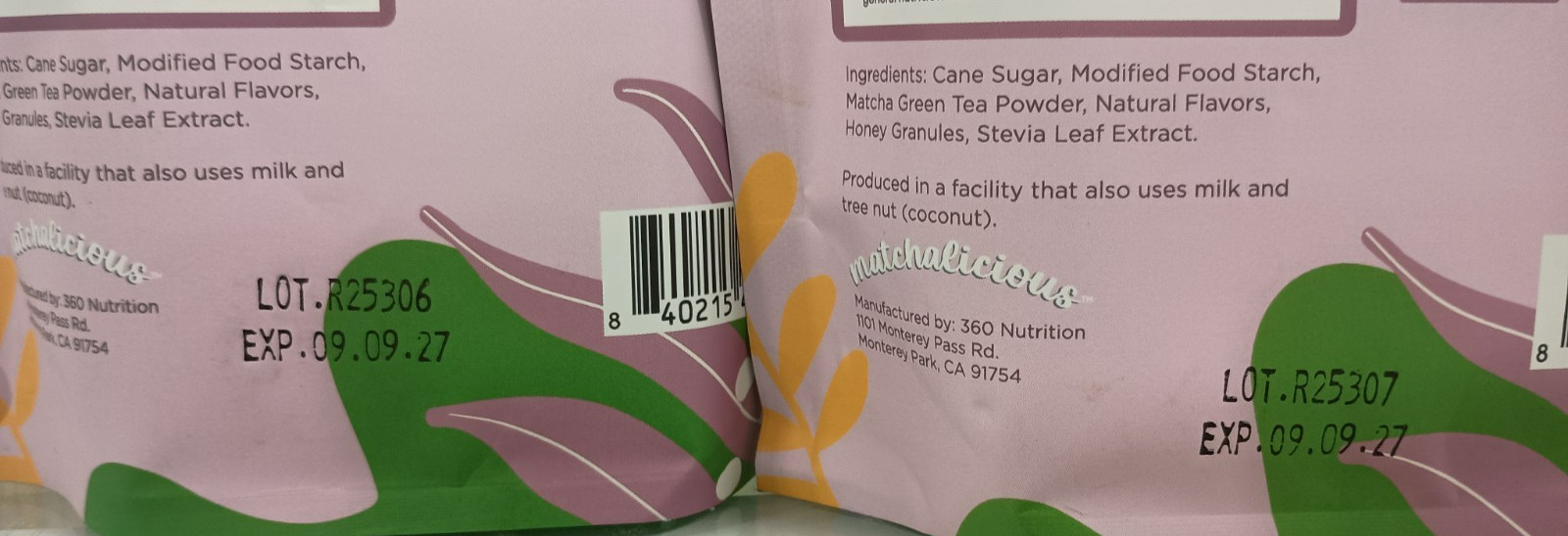 Matchalicious™ Premium Instant Japanese Lavender Matcha Powder 6 oz (2 Pack)