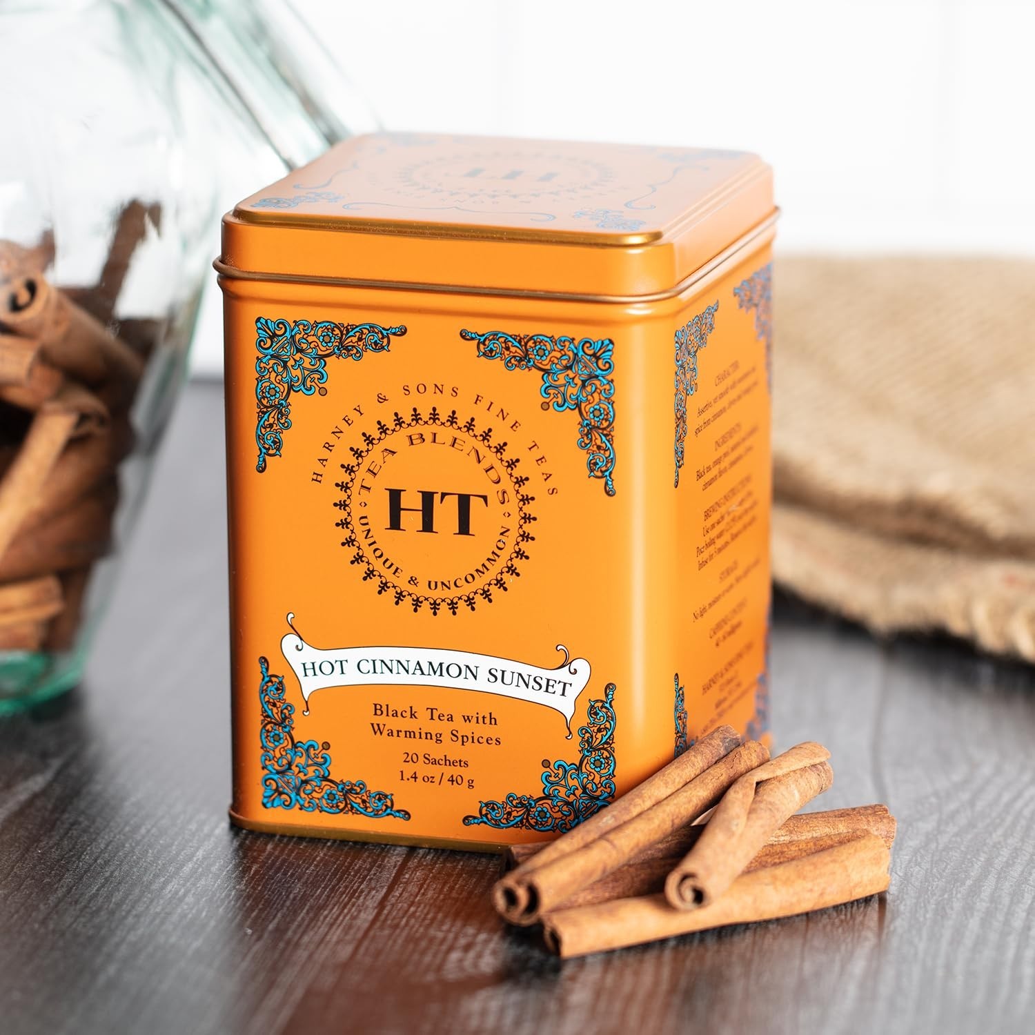 Hot Cinnamon Spice Tea, 50 Tea Bags