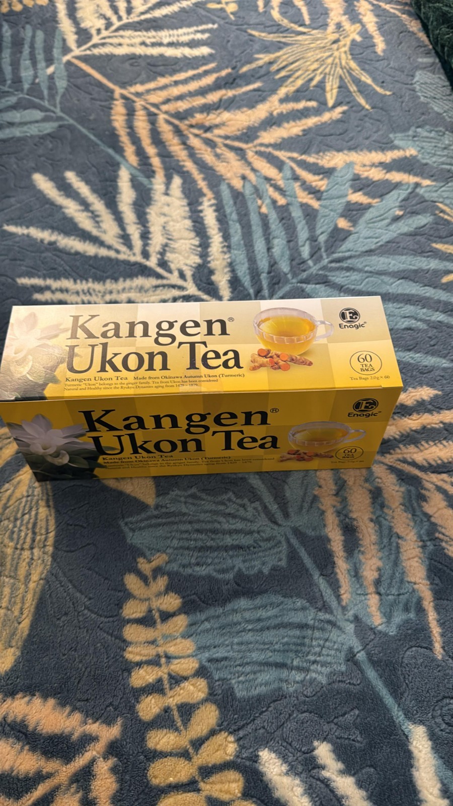 Kangen Ukon Tumeric Tea,60 Bags 100% organic, Sealed New in Enagic,Okinawa,Japan