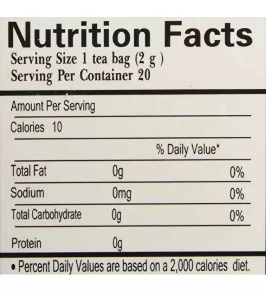Royal King Ginseng Ginkgo Biloba Tea 20 Tea Bags/box
