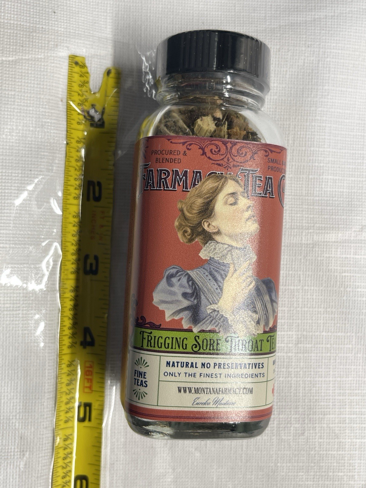 Montana Farmacy Frigging Sore Throat Tea Loose Leaf Glass Jar