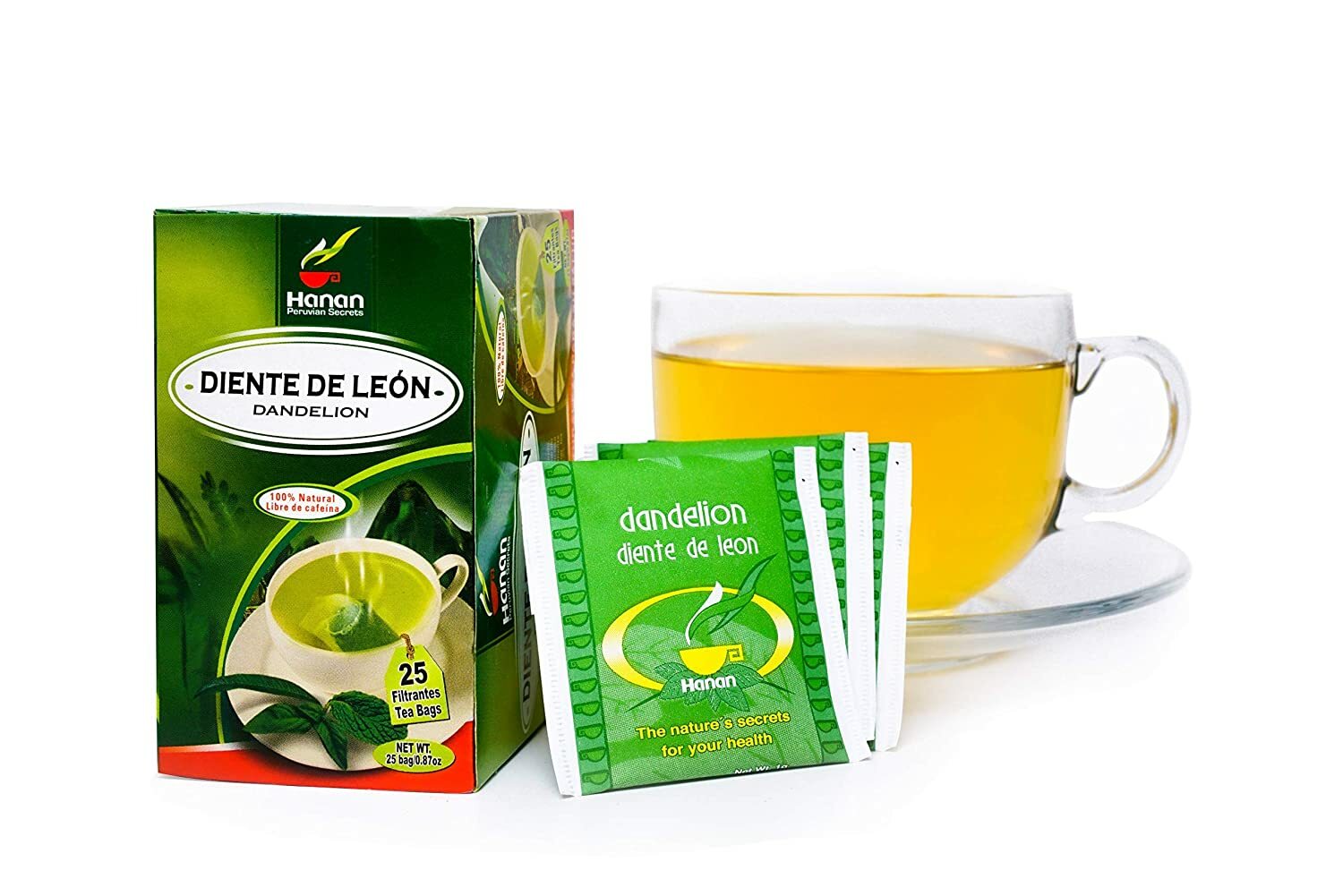Hanan Peruvian Secrets Diente De Leon Herbal Tea | 100% Natural Dandelion Leaves