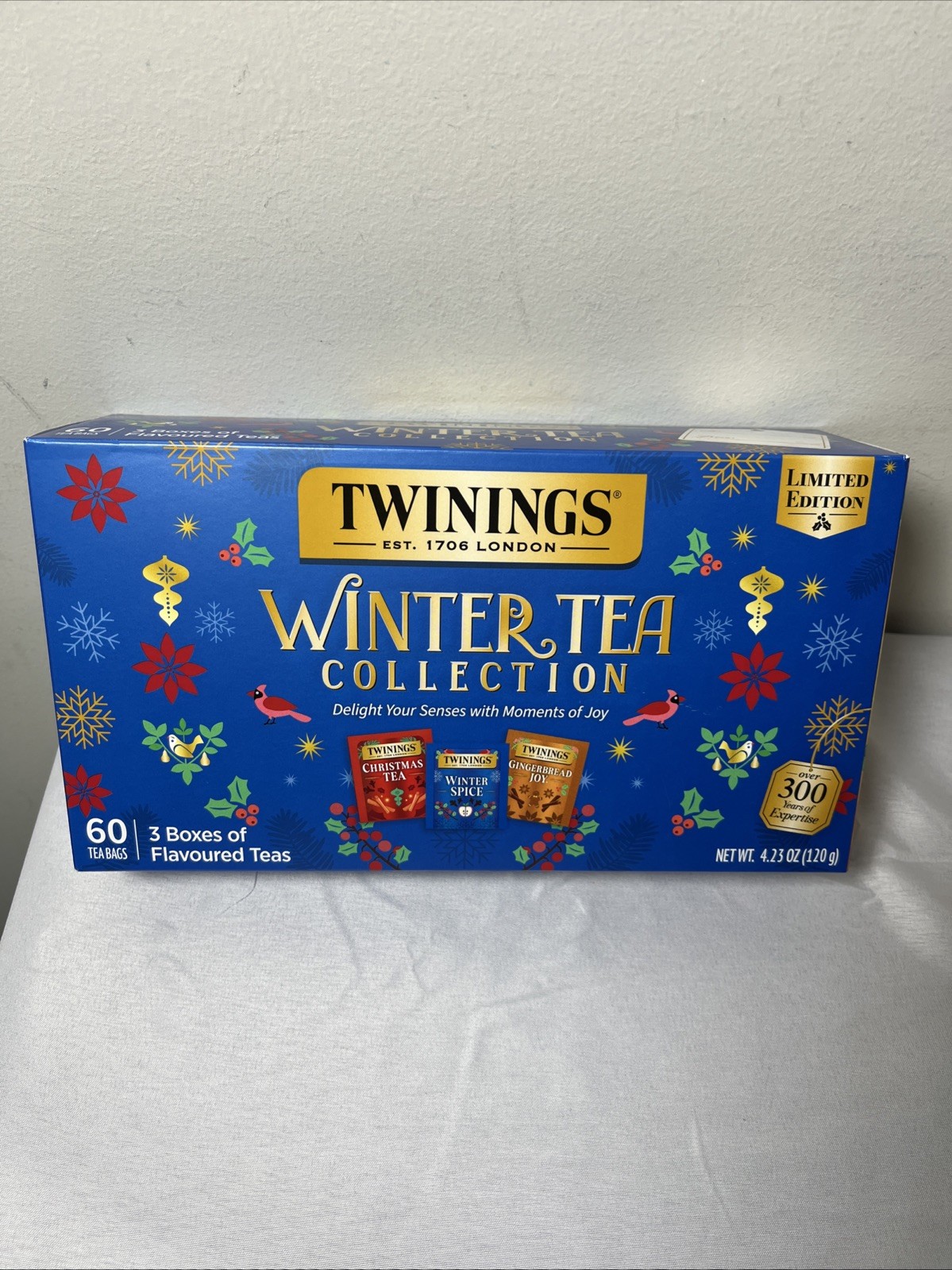 Twinings Winter Tea Collection 60CT Winter Spice Gingerbread Joy Christmas Tea