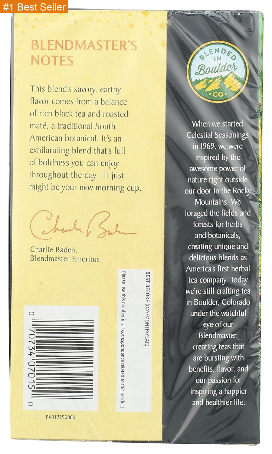 Celestial Seasonings Morning Thunder Tea, 20 Ct