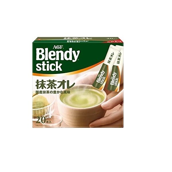 Green tea au lait STICK 21pcs x 4 Blendy AGF JAPAN