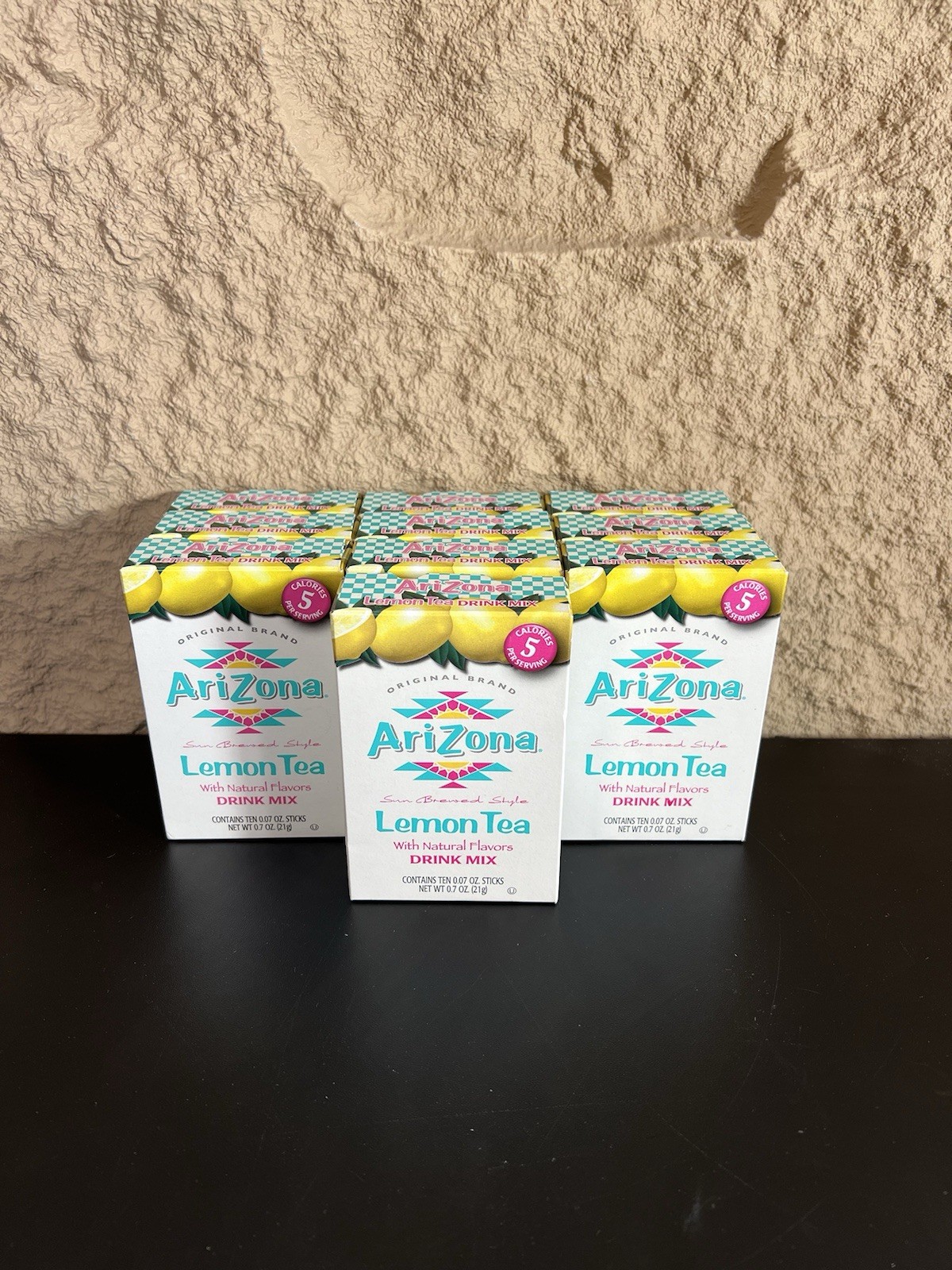 Arizona Lemon Tea Drink Mix Sticks Lot Natural Flavor On The Go Packet