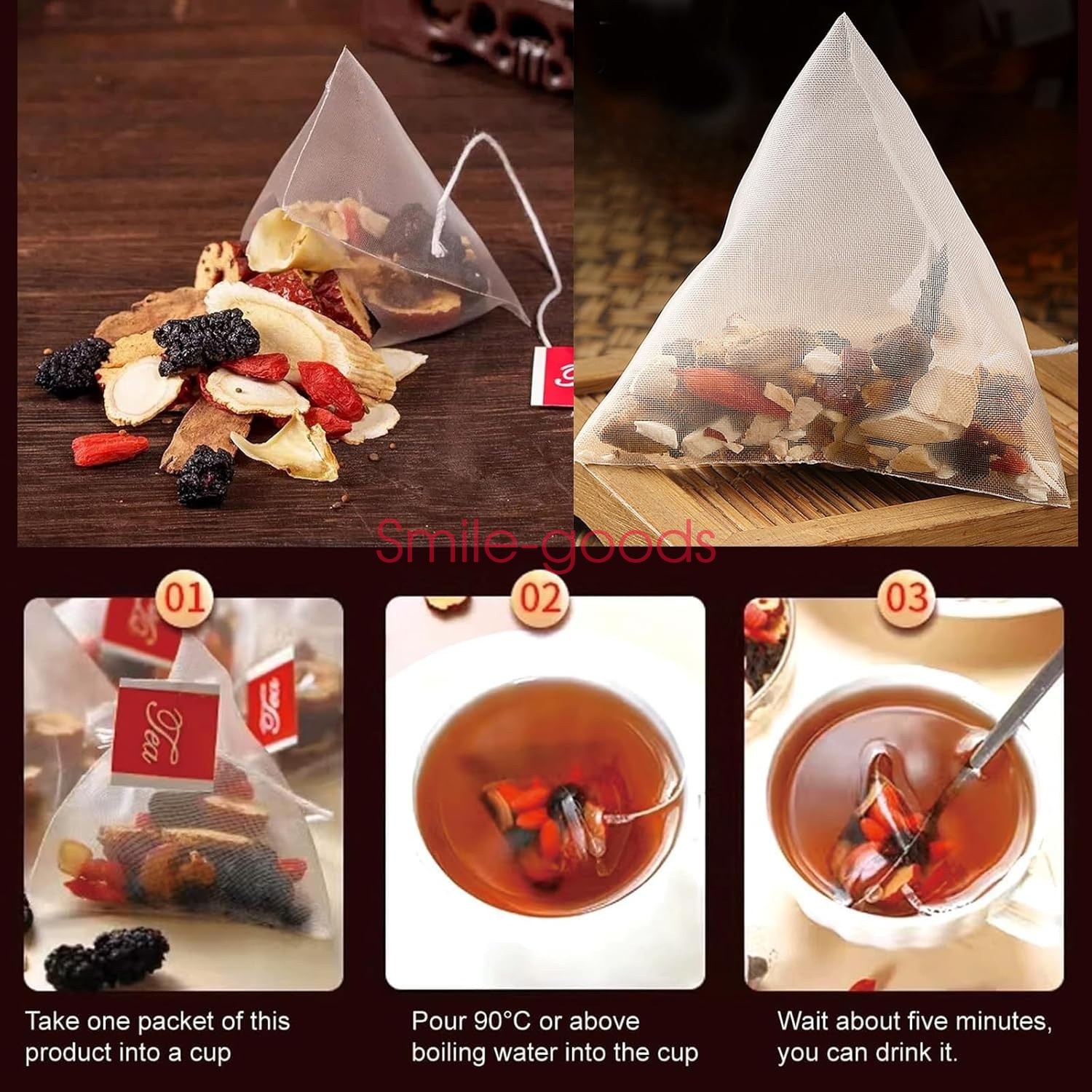 30pcs Ginseng six treasure tea Kidney tea liver tea red date kidney health
