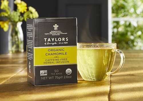 Taylors of Harrogate Organic Chamomile Herbal Tea 50 Teabags Caffeine Free