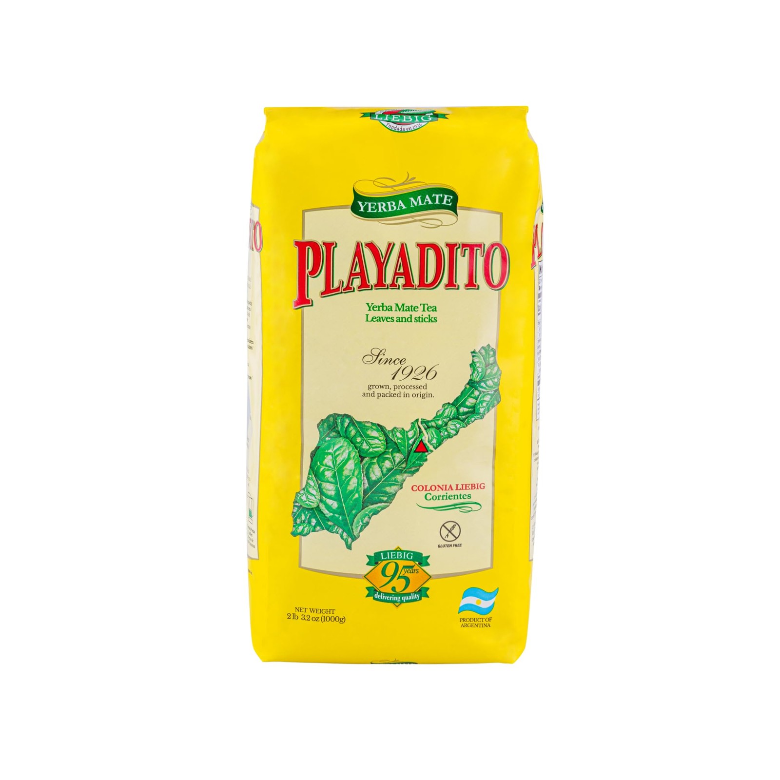 Playadito Yerba Mate, 2.2 lbs, 1 kg, Imported from Argentina, 2 Pack