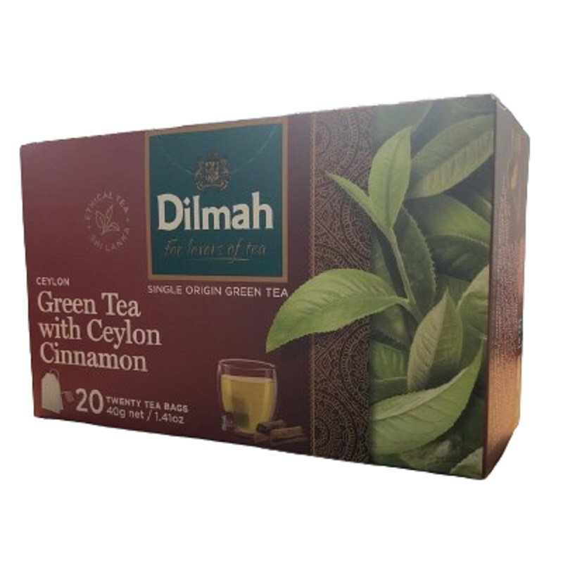 Dilmah Pure Ceylon Green Tea With Cinnamon ? 20 Tea Bags