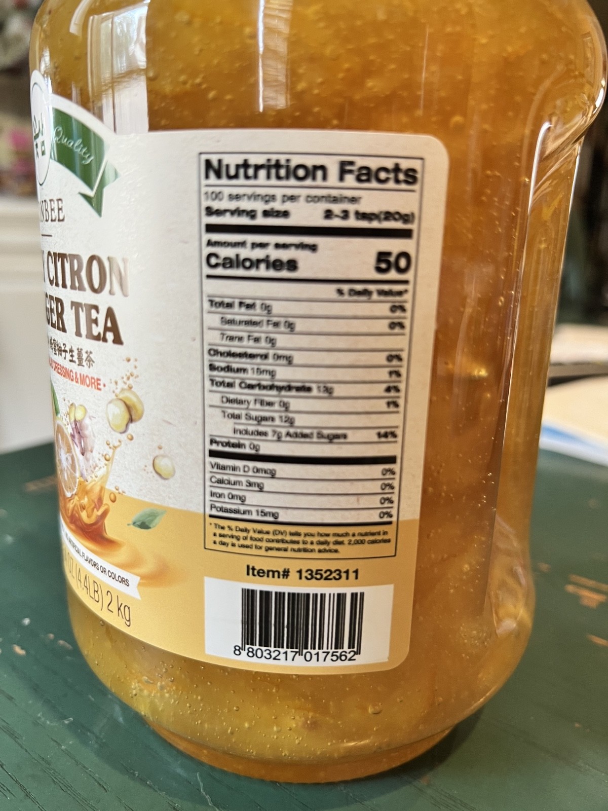 VONBEE HONEY CITRON & GINGER TEA 4.4 Lb