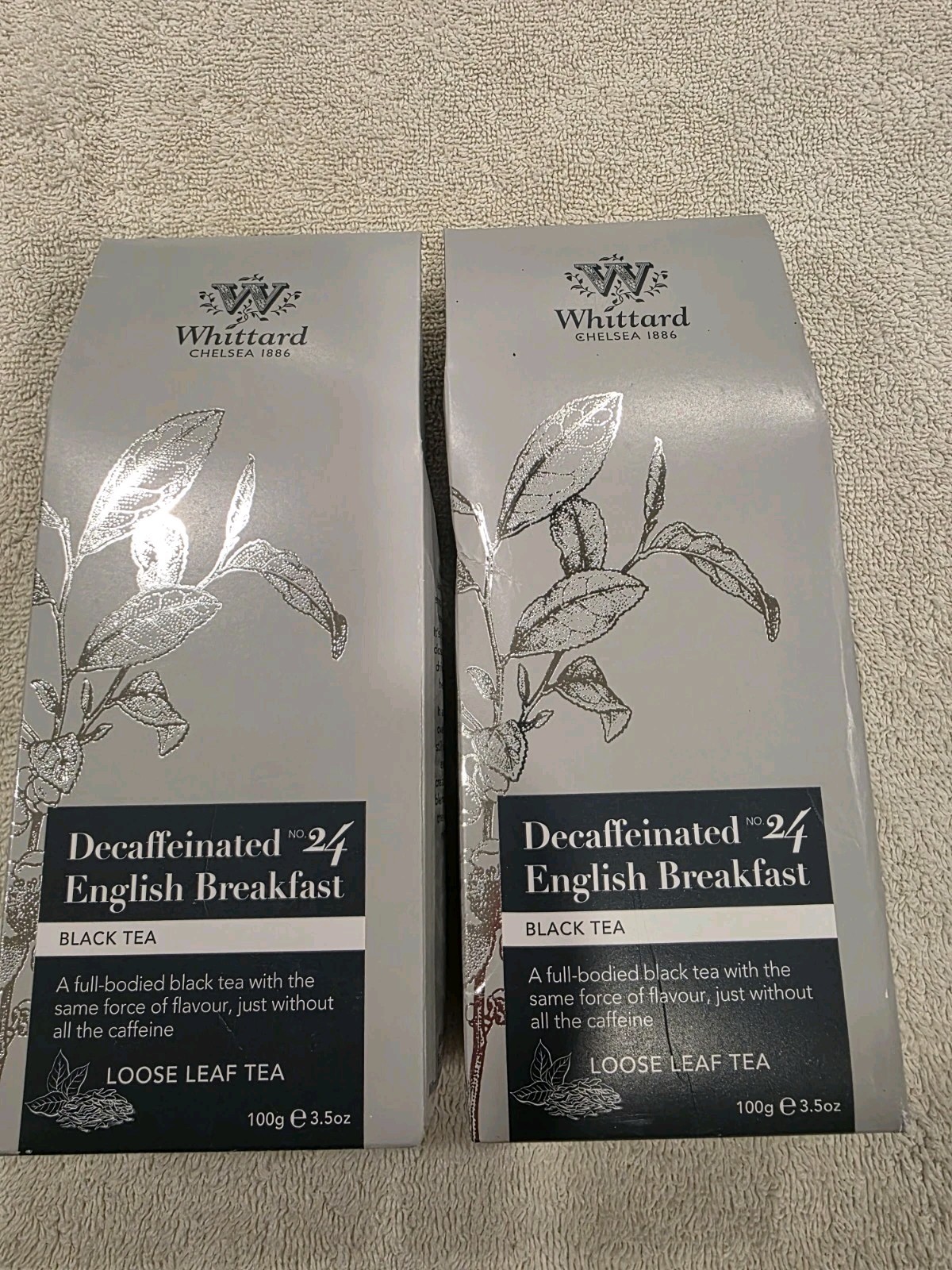 2 Pack Whittard Loose Tea Leaf 100g (Decaffeinated English Bfast) Exp 10.20.2028