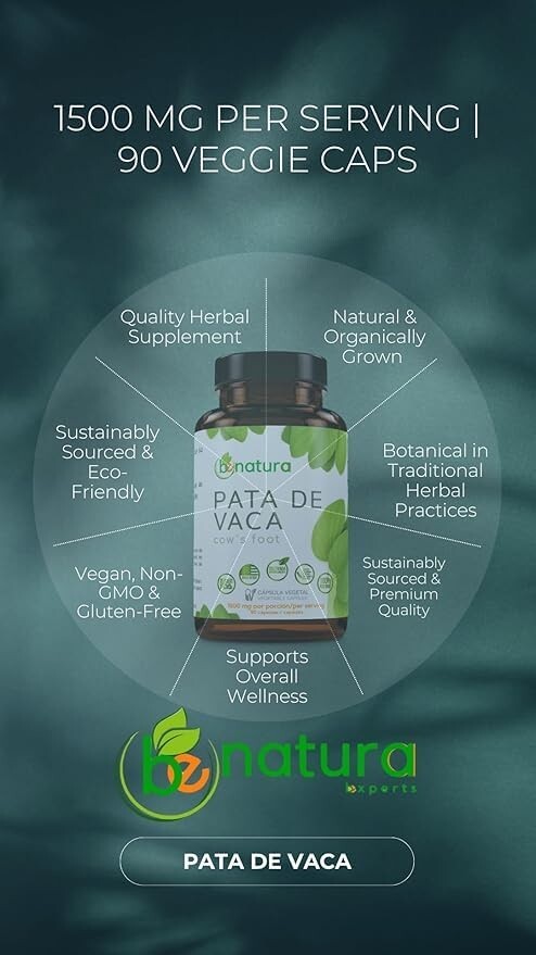 Pata de Vaca Té (Cow’s Foot Tea)–24 Bags–100% Natural Infusion-Capsula Pata Vaca