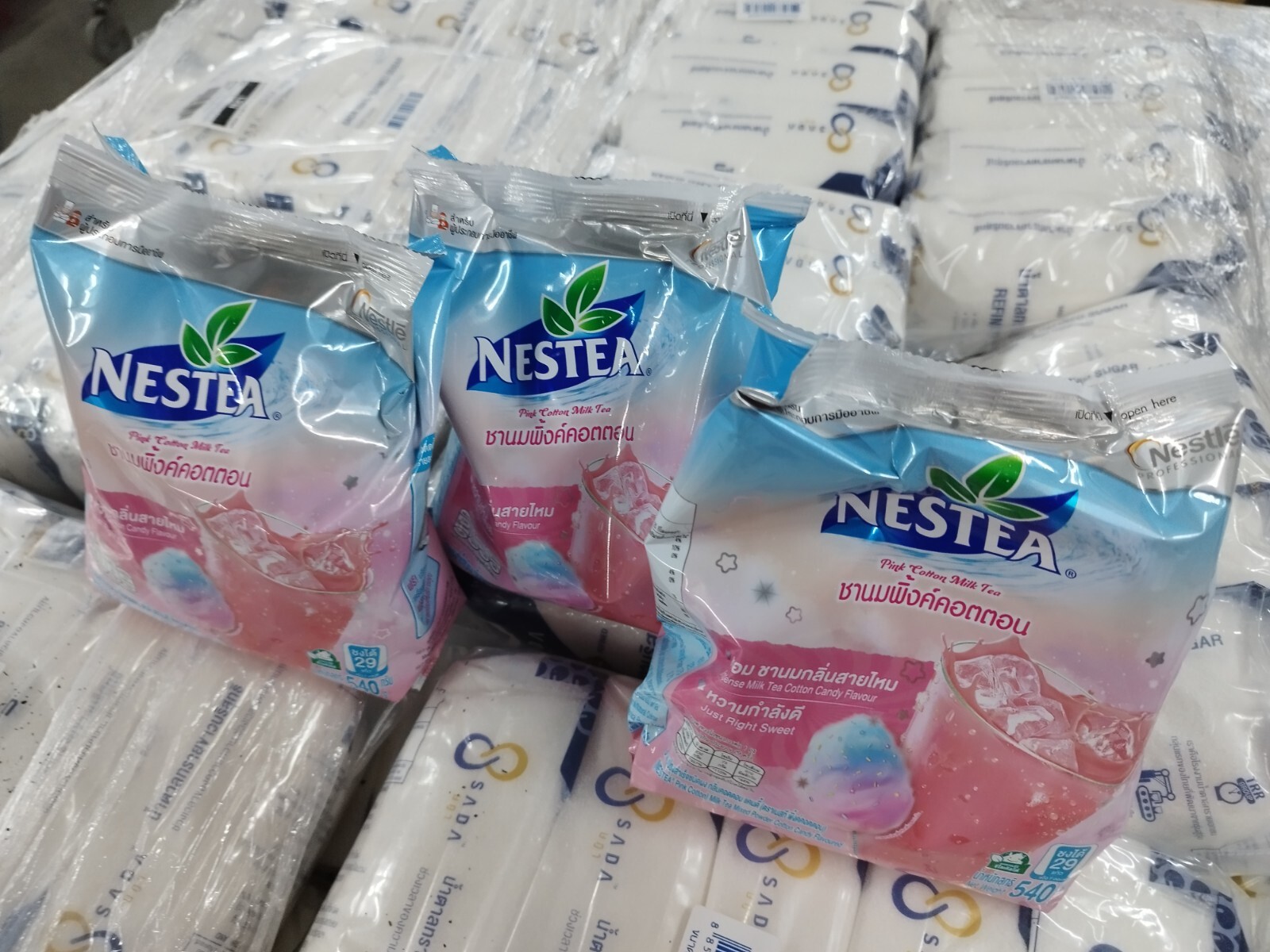 Fruit time TeaMix PinkCotton Nestea Unsweetened Instant 3×540 Grams