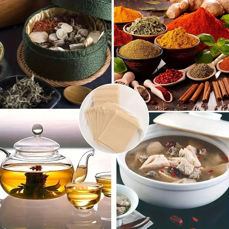 500 Pcs Unbleached Tea Bag Coffee Filter Food Grade Biodegradable Paper