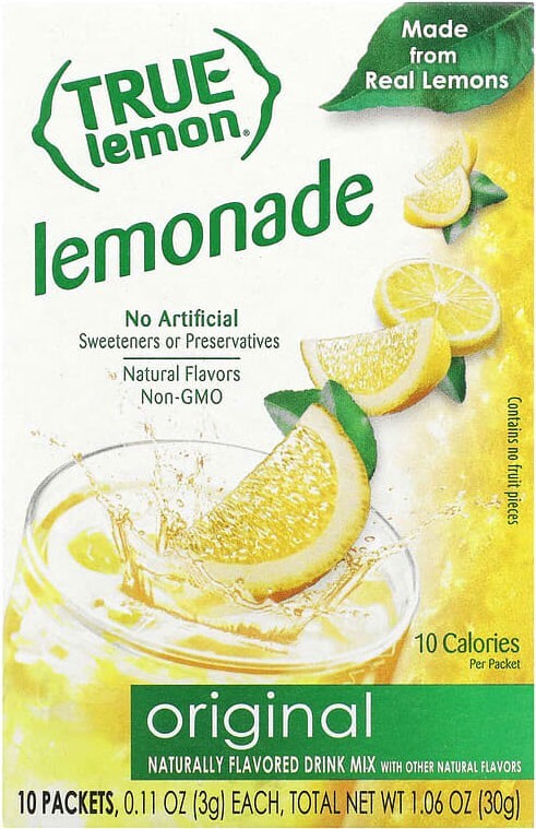 True Lemon Original Lemonade Flavor Packets – 10 Packets – Net Wt. 1.06 oz